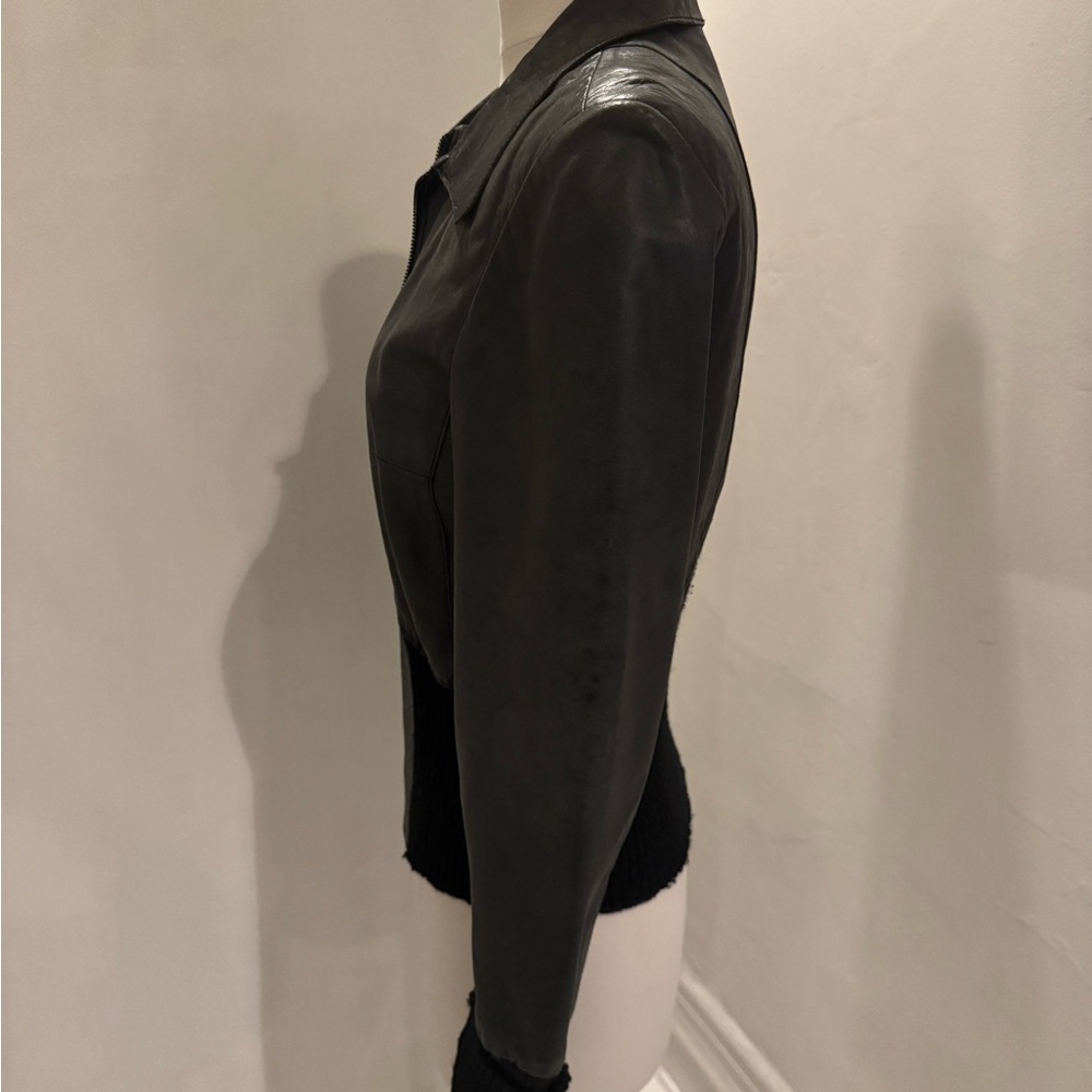 John Carlisle Essentials Biker Jacket in Rich, Black Leather.